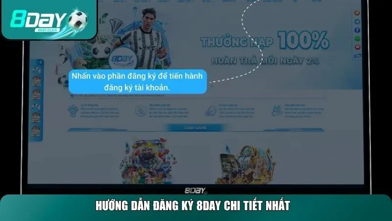 Chi tiết quy trình hướng dẫn đăng ký 8day