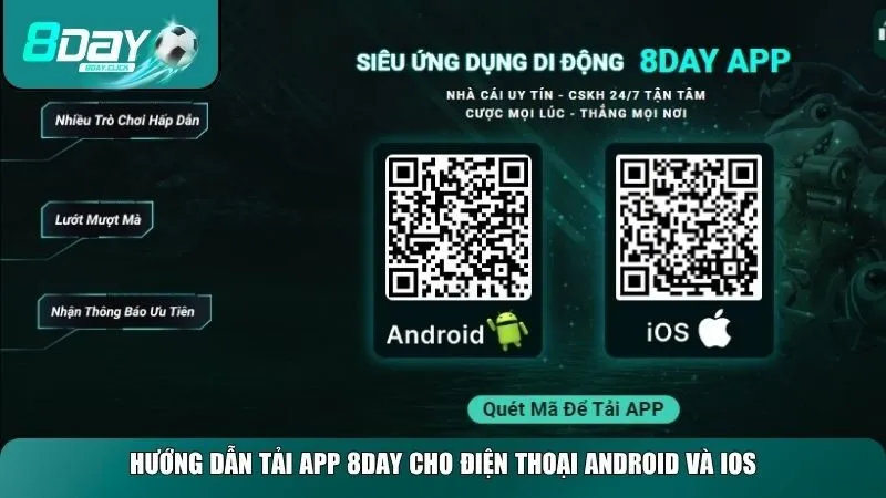 Hướng dẫn tải app 8day cho cả thiết bị Android và iOS